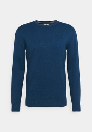 BASIC CREW NECK SWEATER - Jumper - ultra marine blue melange