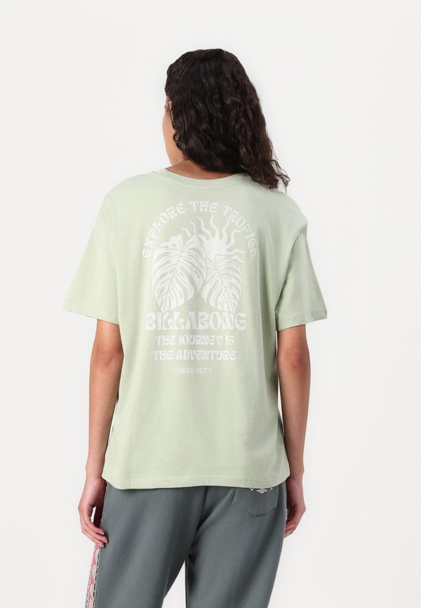 PARADISE CALLING TEE - Print T-shirt - pistachio
