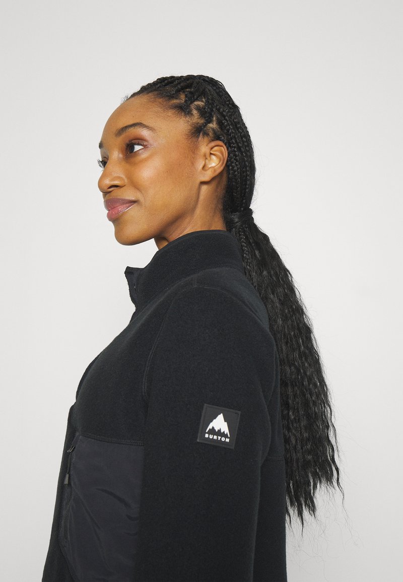 Sweat à Capuche Burton Femme – Rouge, Polaire, Fermeture Intégrale, Taille M