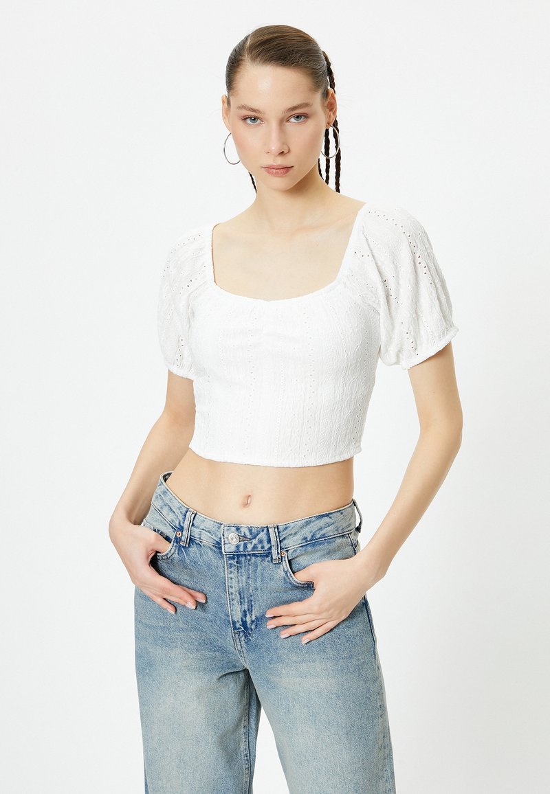 Koton CUTWORK - Blusa - white