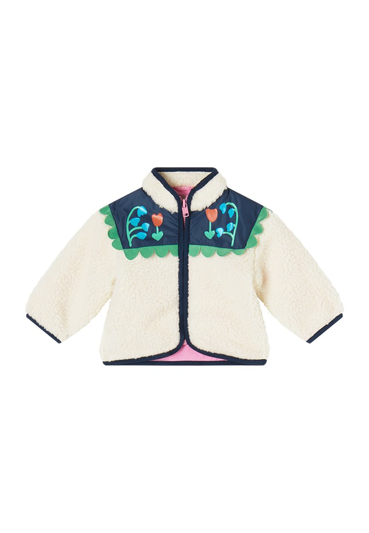 Stella McCartney Kids Fleecejas crème Stella McCartney Kids Fleecejas crème