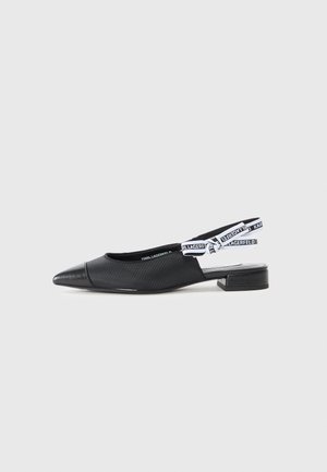 KARL LAGERFELD KERRIE SLING - Sarokpántos balerina cipők - black