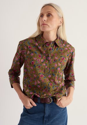Seasalt Cornwall, SEASALT CORNWALL ST KEVERNE SHIRT - Blůza - green - plant cuttings fern moss