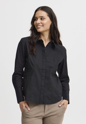 FRZASHIRT - Blúzka so zapínaním na gombíky - black