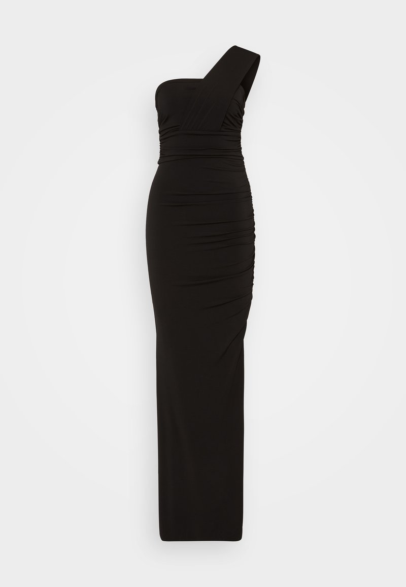 WAL G. BALI ONE SHOULDER MAXI - Vestido de malha - black/preto - Zalando.pt