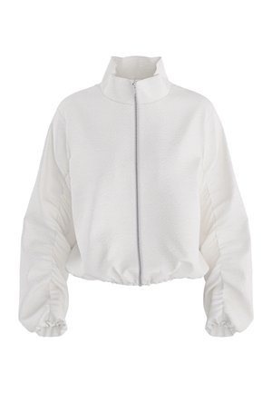 HYPEDROP, LONG SLEEVED TOP HDVALLIE ZIP - Zip-up sweatshirt - white