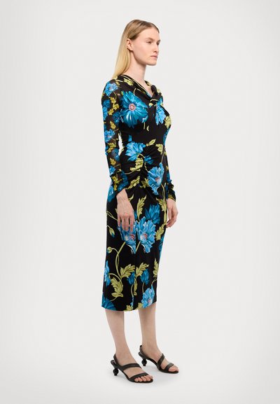 Diane von Furstenberg RICH DRESS - Vestito casual - dark teal