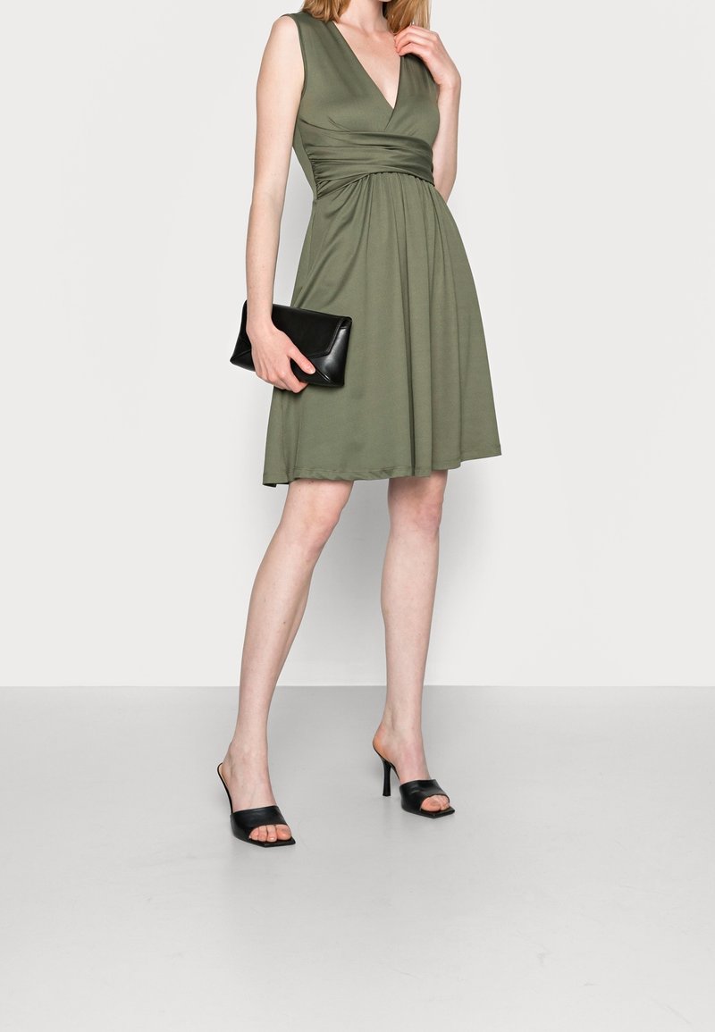 Anna Field Jersey dress - dark green - (Pre-owned) - Zalando.ie