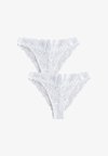 TANGA FIT - ULTIMATE COMFORT LACE KNICKERS 2 PACK - Culotte brésilienne - white