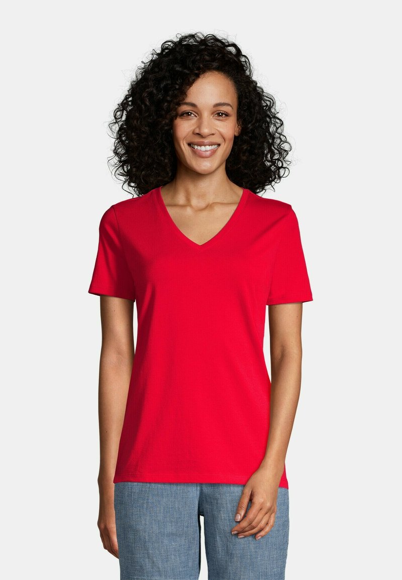 LANDS' END Tshirt basique compass red/rouge ZALANDO.FR