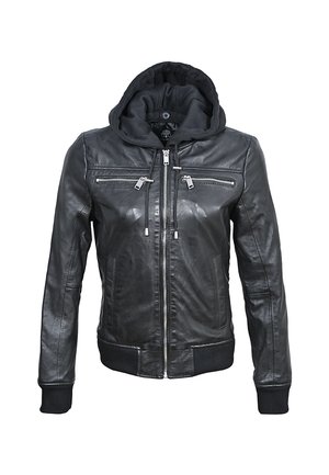 Leather jacket - black
