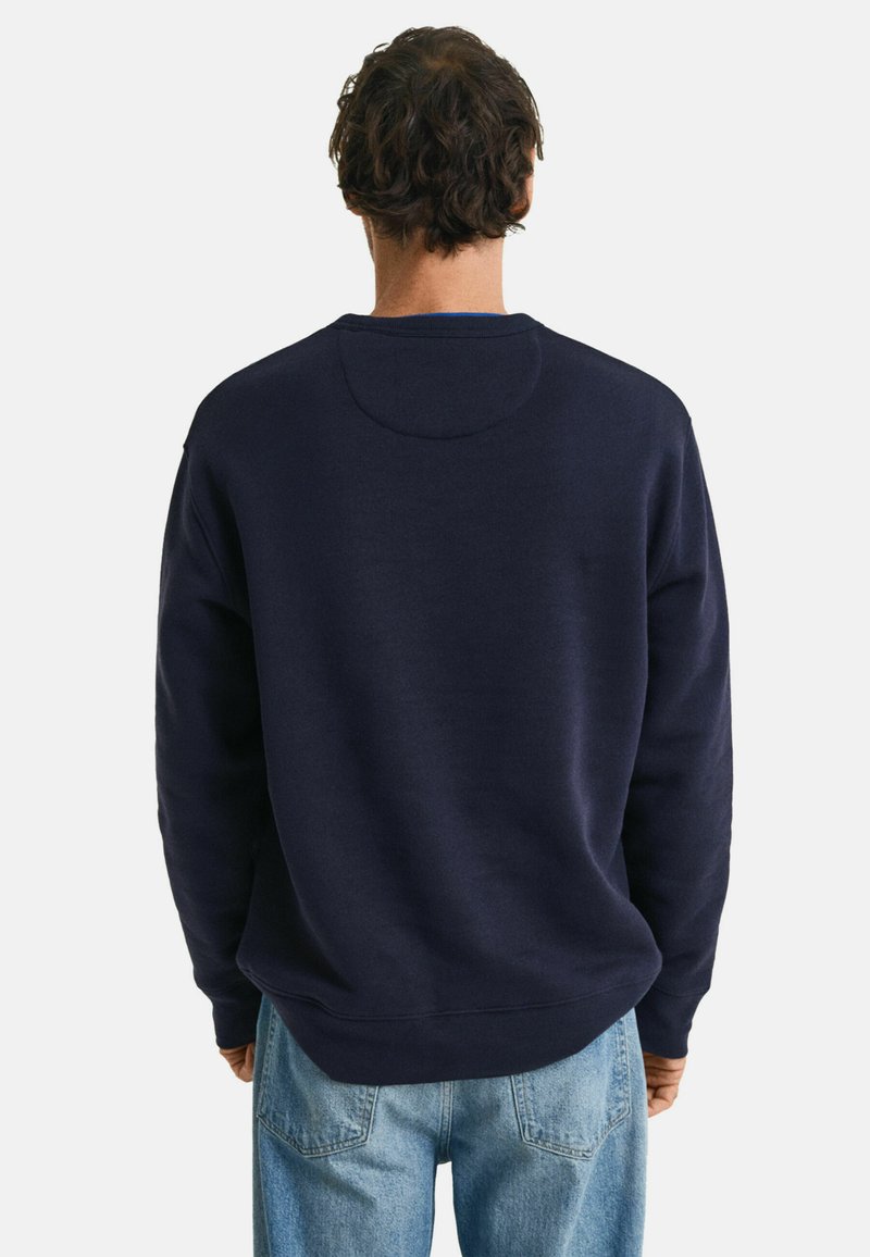 GANT GRAPHIC CREW NECK - Mikina - evening blue
