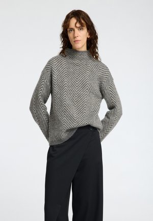 FISCHGRÄT - Jersey de punto - medium grey melange