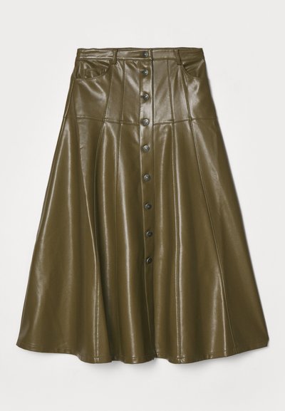 Cinq à Sept VEENA SKIRT - A-linjainen hame - dark olive