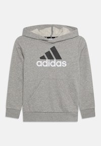 adidas Performance - HOODIE JUNIOR UNISEX - Kapuutsiga pusa - medium grey heather/white Väikepilt 1