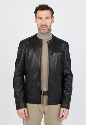 Leren jas - black