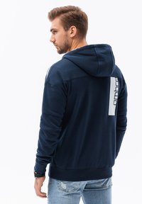 Ombre Felpa con zip - navy blue