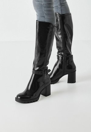 Plateaulaarzen - black patent