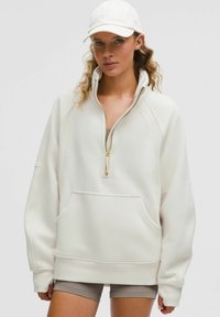 Scuba Funnel Neck Oversized - Sweatshirt - light ivory gold