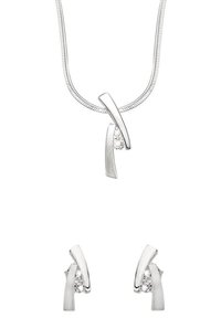 Lucardi SET - Ohrringe - zilveren kleur