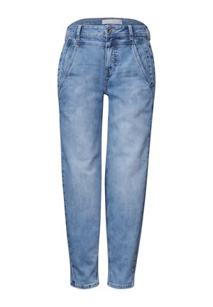 Street One, HIGH WAIST BARREL LEG JEANS IM LOOSE FIT - Jean baggy - light blue wash