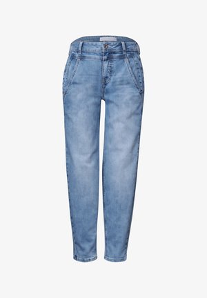 Street One, HIGH WAIST BARREL LEG JEANS IM LOOSE FIT - Vaqueros baggy - light blue wash