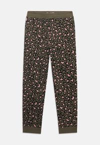 Friboo LEOPARD PRINT TRACKSUIT SET - Tuta - black/ tan