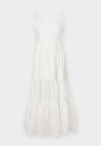 ADRI EMBROIDERED TIE STRAP MAXI DRESS - Maxiklänning - white