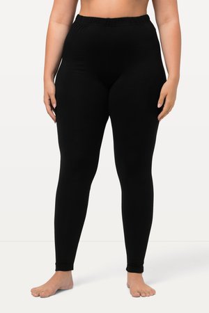 Ulla Popken, RUNDUM-GUMMIBUND - Leggings - Hosen - black