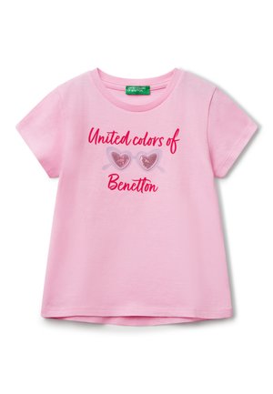 REGULAR FIT  - T-shirt con stampa - pink