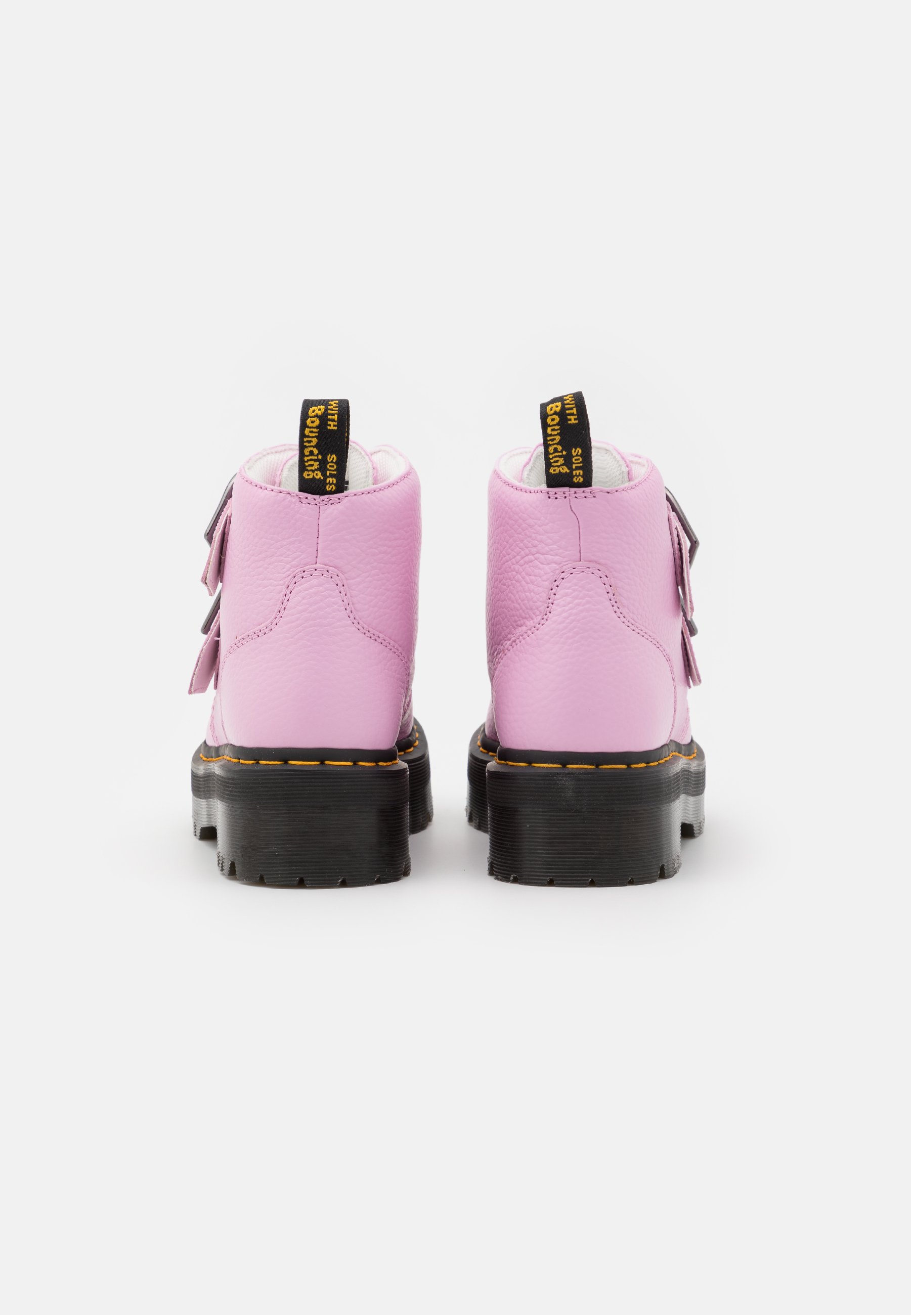 Dr. Martens DEVON HEART - Botines con plataforma - milled/rosa - Zalando.es