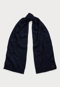 CABLE KNIT WOOL CASHMERE SCARF - Cachecol - hunter navy