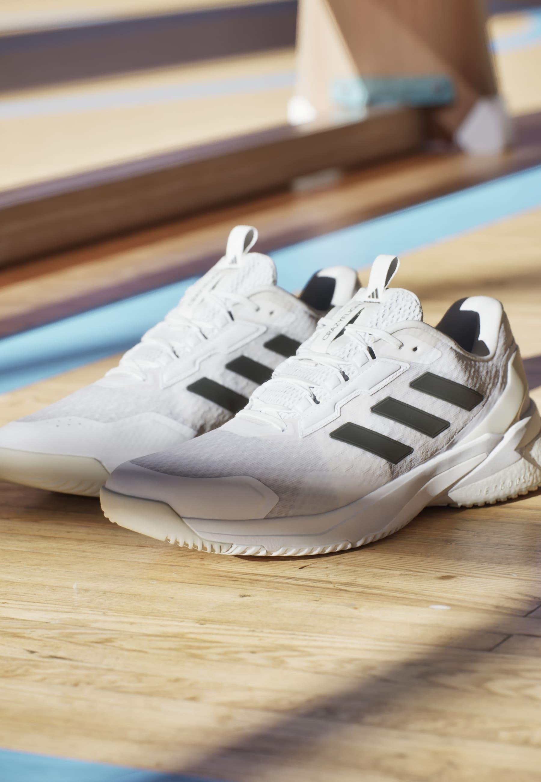 adidas Performance CRAZYFLIGHT 5 - Volleyball shoes - cloud white core  black metalic/off-white - Zalando
