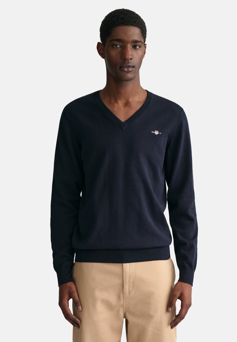 GANT CLASSIC - Jersey de punto - evening blue