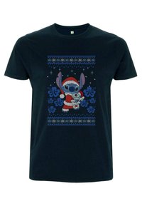 Henry Tiger LILO  STITCH HOLIDAY STITCH UNISEX - T-shirt med print - navy blue