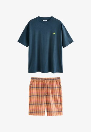 Next, SET - Pizsamák - navy blue orange