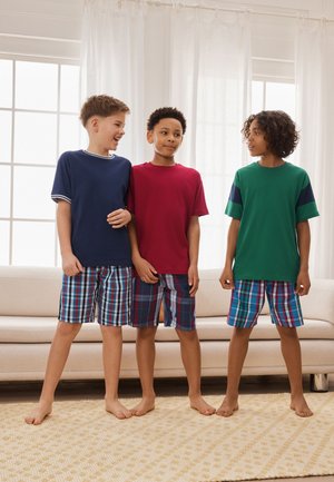 Next, REGULAR FIT - CHECK  3 PACK  SET - Nattøj sæt - navy burgundy green