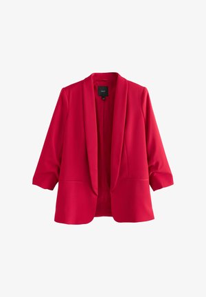 Next, RELAXED RUCHED SLEEVE BLAZER PETITE. PETITE - Blazer - red