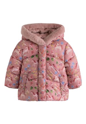Next, REGULAR FIT - SHOWER RESISTANT FAUX FUR TRIM PADDED COAT - Cappotto invernale - pink unicorn