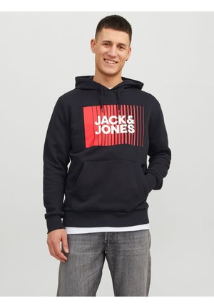 Jack & Jones JJECORP LOGO PLAY  - Bluza z kapturem - black