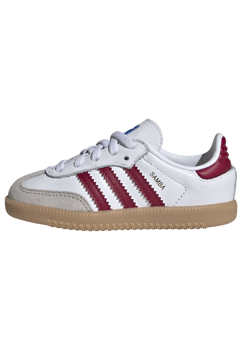 adidas Originals - SAMBA OG KIDS - Trainers - ftwr white collegiate burgundy gum, Enlarge