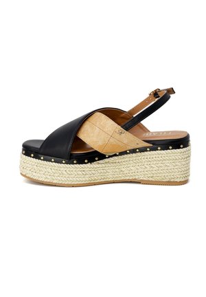 Alviero Martini Sandali con zeppa - black