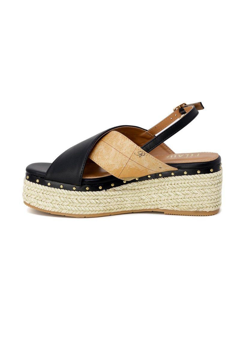 Alviero Martini Sandali con zeppa - black