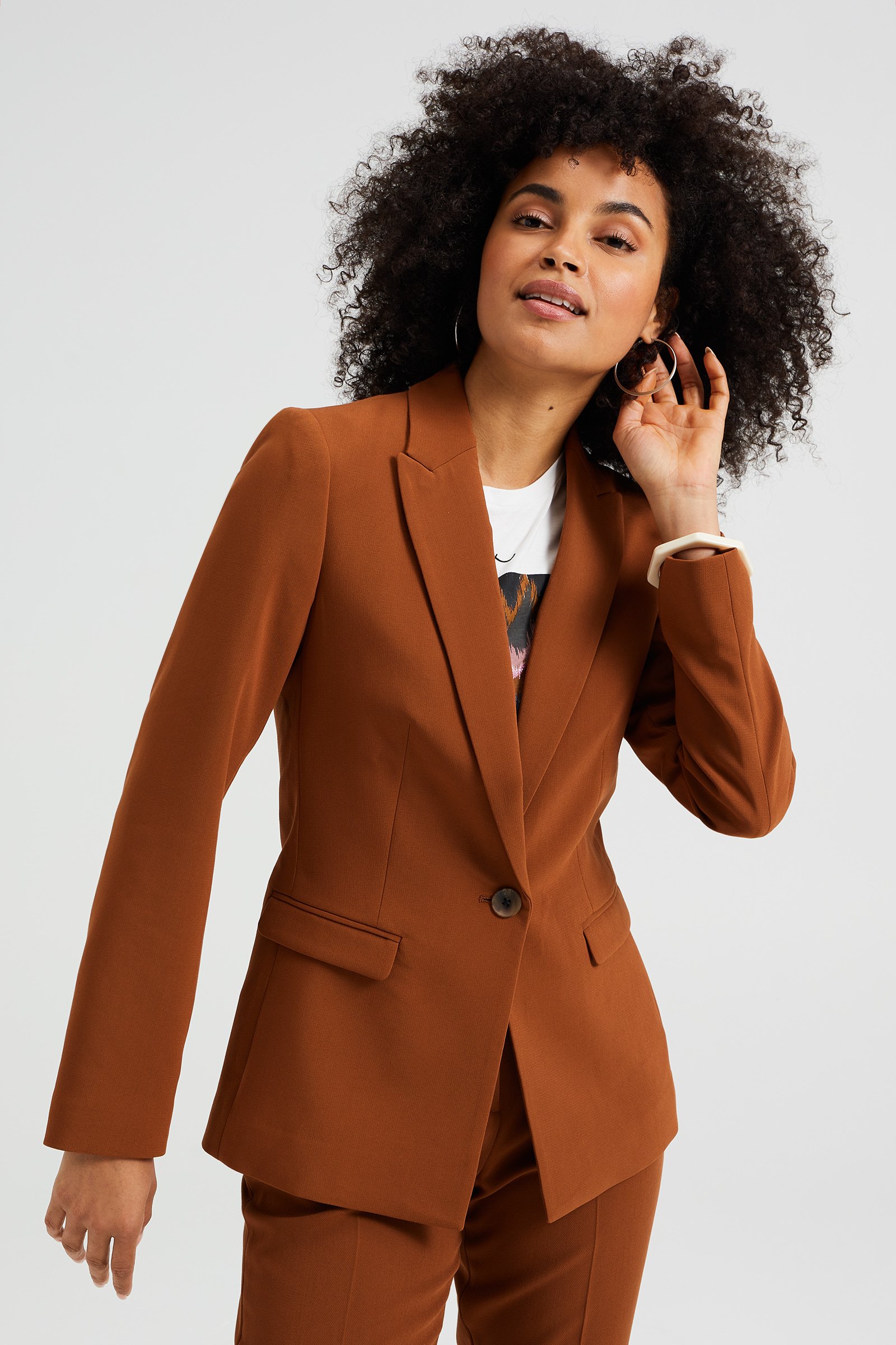 Mode Blazers Korte blazers Féraud F\u00e9raud Korte blazer zwart-wit volledige print casual uitstraling Mode Blazers Korte blazers Féraud F\u00e9raud Korte blazer zwart-wit volledige print casual uitstraling