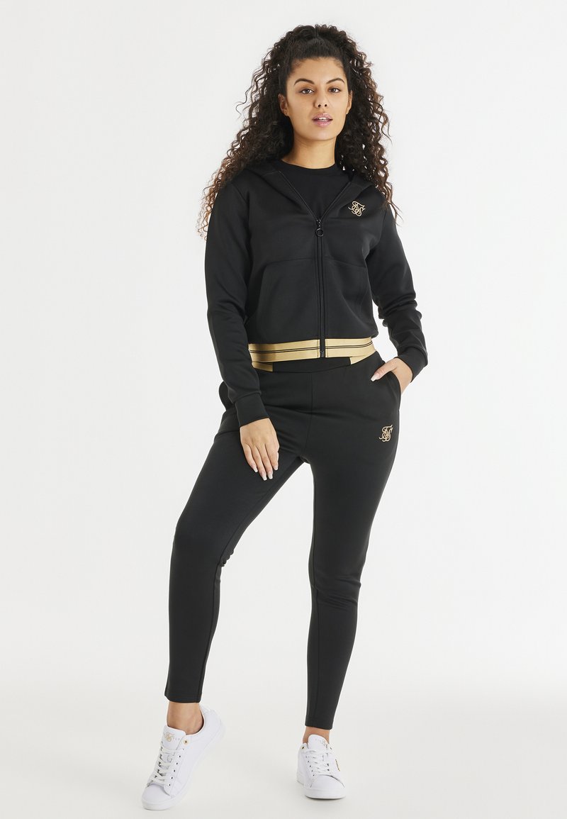 SikSilk Sweater met rits zwart