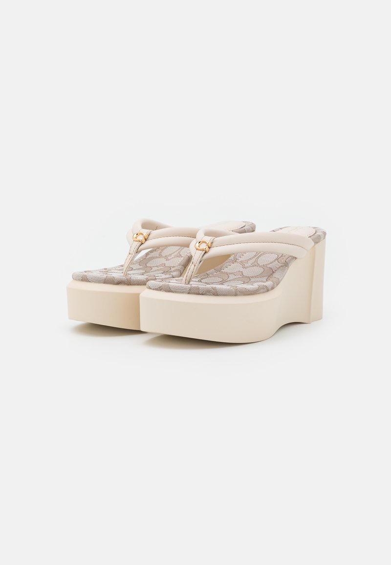 Damen Riemchensandalen | Coach FRANKI Zehentrenner chalk/offwhite - SG13987 Damen Riemchensandalen | Coach FRANKI Zehentrenner chalk/offwhite - SG13987