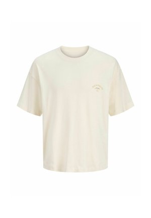 Jack & Jones, LONGSLEEVED T-SHIRT PLUS SIZE LONGSLEEVED T-SHIRT - T-shirts print - antique white