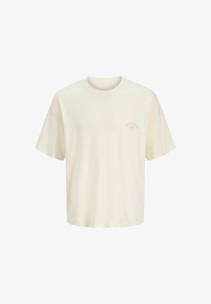 Jack & Jones, LONGSLEEVED T-SHIRT PLUS SIZE LONGSLEEVED T-SHIRT - T-shirts print - antique white