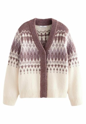 FAIRISLE - Adīta jaka - purple