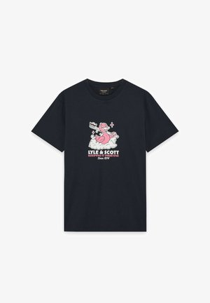 Lyle & Scott, SS RUBBER DUCK GRAPHIC - T-shirt print - dark navy